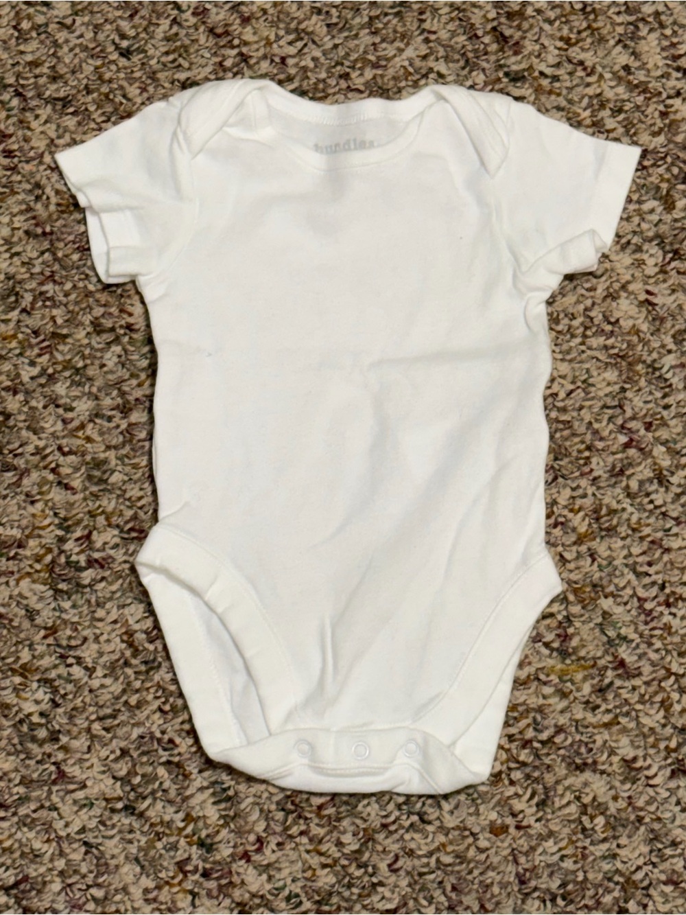 Boy girl infant 9-12 months one piece shirt White Baby One-Piece Bodysuit